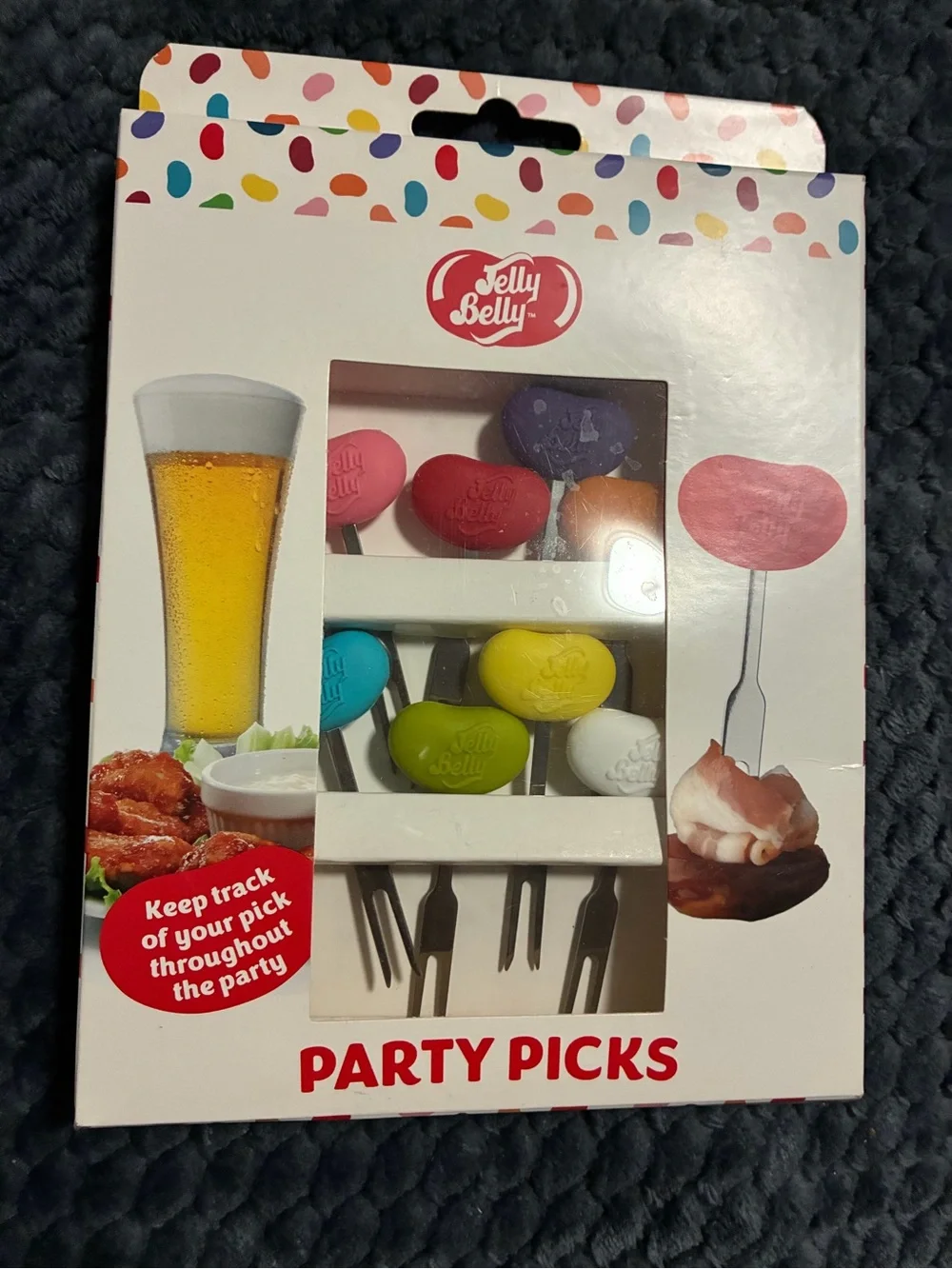 Jelly Belly Multicolor Heart Party Picks - Assorted Colors